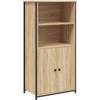 Berkfield Home Highboard Sonoma Oak 62x36x121.5 cm Engineered Wood in Light Brown