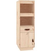 Berkfield Home Highboard 34x40x108, 5 cm Solid Wood Pine in Light Tan