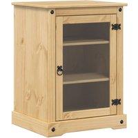 Berkfield Home HiFi Cabinet Corona 60x50x82 cm Solid Wood Pine in Light Brown | Size: 60 x 50 x 82 cm