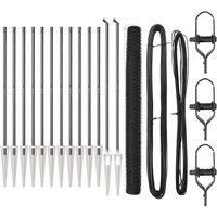 Berkfield Home Hexagon Fence Grey 1.6x25 m Steel
