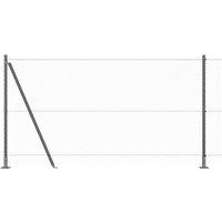 Berkfield Home Hexagon Fence Grey 1.2x10 m Steel