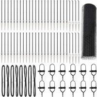 Berkfield Home Hexagon Fence Grey 0.6x100 m Steel
