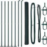 Berkfield Home Hexagon Fence Green 1.6x10 m Steel