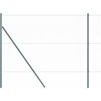 Berkfield Home Hexagon Fence Green 1.5x10 m Steel
