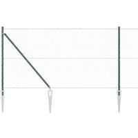 Berkfield Home Hexagon Fence Green 1.2x50 m Steel