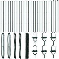 Berkfield Home Hexagon Fence Green 1.2x50 m Steel