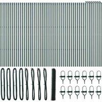 Berkfield Home Hexagon Fence Green 1.2x100 m Steel