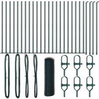 Berkfield Home Hexagon Fence Green 0.4x50 m Steel