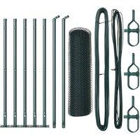 Berkfield Home Hexagon Fence Green 0.4x10 m Steel