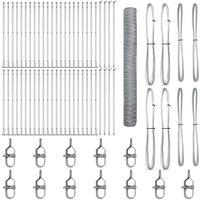 Berkfield Home Hexagon Fence 1.2x100 m Galvanised Steel in Silver