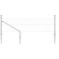 Berkfield Home Hexagon Fence 0.5x10 m Galvanised Steel in Silver