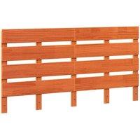 Berkfield Home Headboard Wax Brown 140 cm Solid Wood Pine