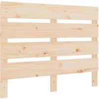Berkfield Home Headboard 90x3x80 cm Solid Wood Pine in Natural | Size: 90 x 3 x 80 cm