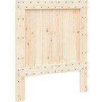 Berkfield Home Headboard 90x104 cm Solid Wood Pine in Light Tan