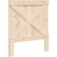 Berkfield Home Headboard 90x104 cm Solid Wood Pine in Light Tan