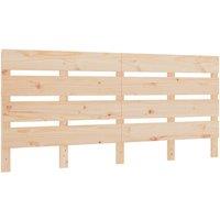 Berkfield Home Headboard 200x3x80 cm Solid Wood Pine in Light Tan | Size: 200 x 3 x 80 cm