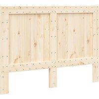 Berkfield Home Headboard 140x104 cm Solid Wood Pine in Natural
