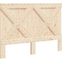Berkfield Home Headboard 140x104 cm Solid Wood Pine in Light Tan