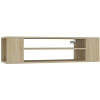 Berkfield Home Hanging TV Cabinet Sonoma Oak 100x30x26.5 cm Engineered Wood in Light Tan