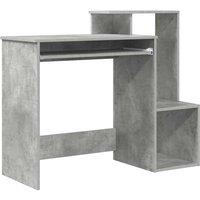 Berkfield Home Grey Computer Desk Concrete grey