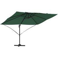 Berkfield Home Green Cantilever Umbrella Green Polyester fabric & metal frame