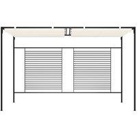 Berkfield Home Gazebo with Retractable Roof 3x4x2.3 m Cream 180 g/m