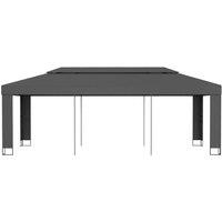 Berkfield Home Gazebo with Double Roof 3x6 m Anthracite in Dark Grey