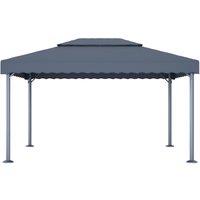 Berkfield Home Gazebo 400x300 cm Anthracite Aluminium in Dark Grey
