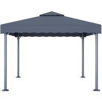 Berkfield Home Gazebo 300x300 cm Anthracite Aluminium in Dark Grey