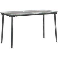 Berkfield Home Garden Table Black 80 x 40 x 45 cm Poly rattan