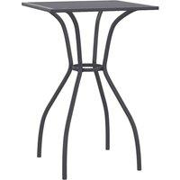 Berkfield Home Garden Table Anthracite 50x50x72 cm Steel Mesh in Charcoal | Size: 50 x 50 x 72 cm