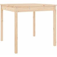 Berkfield Home Garden Table 82.5x82.5x76 cm Solid Wood Pine in Light Tan