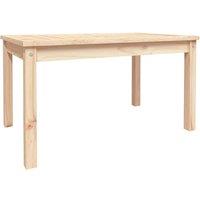 Berkfield Home Garden Table 82.5x50.5x45 cm Solid Wood Pine in Light Tan