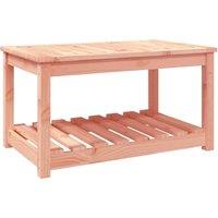 Berkfield Home Garden Table 82.5x50.5x45 cm Solid Wood Douglas in Light Tan