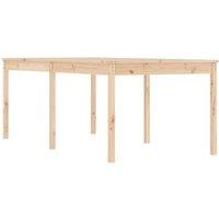 Berkfield Home Garden Table 203.5x100x76 cm Solid Wood Pine in Light Brown