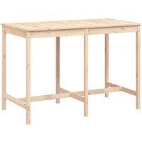 Berkfield Home Garden Table 159.5x82.5x110 cm Solid Wood Pine in Light Tan