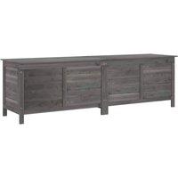 Berkfield Home Garden Storage Box Anthracite 198.5x50x56.5 cm Solid Wood Fir in Dark Grey