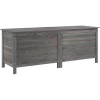 Berkfield Home Garden Storage Box Anthracite 150x50x56.5 cm Solid Wood Fir in Dark Grey