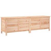 Berkfield Home Garden Storage Box 198.5x50x56.5 cm Solid Wood Fir in Light Tan