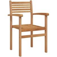 Berkfield Home Garden Stacking Chairs 8 pcs Brown 55.5 x 55.5 x 90 cm