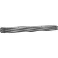 Berkfield Home Garden Raised Bed Powder-coated Steel 507x100x36 cm Anthracite in Charcoal | Size: 507 x 100 x 36 cm