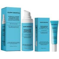 GlowCocktail London Hydrate & Cleanse Hyaluronic Acid Foaming Cleanser 200Ml + Hydrate & Brighten Hyaluronic Acid Eye Cream 15Ml in Blue