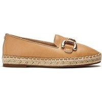 Moda In Pelle Women's 'Edulis' Leather Loafers in Camel | Size: 3