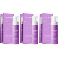 GlowCocktail London Women's 3 X Restore & Refresh Collagen Foaming Cleanser 200Ml in Purple