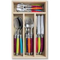 Laguiole 24 Piece Cutlery Set in Wooden Presentation Tray