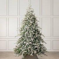 Christow Snow Flocked Christmas Tree Luxury Artificial Verbier Fir 6ft 7ft 8ft in Green