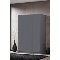 FWStyle Slow Close 3 Door Triple Wardrobe Dark Matt Grey in Dark Grey