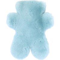 Fenland England 'Teddy' Real Sheepskin Water Bottle in Duck Egg Blue