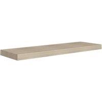 Berkfield Home Floating Wall Shelf Oak 80x23.5x3.8 cm MDF in Light Oak