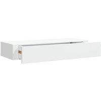 Berkfield Home Wall-mounted Drawer Shelf White 60x23.5x10 cm MDF